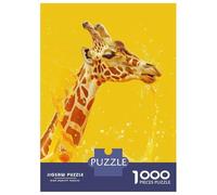 Rompecabezas para Adolescentes De 1000 Piezas Giraffe Orange Juice Yellow Rompecabezas para Adultos Juego De Ingenio Decoración De Pared Difícil Y Desafiante 52x38cm/1000pcs