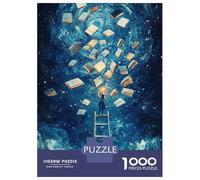 Rompecabezas para Adolescentes De 1000 Piezas Girl Reaching for Books Rompecabezas para Adultos Juegos Relajantes Análisis Y Lógica Difícil Y Desafiante 52x38cm/1000pcs