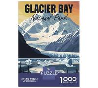 Rompecabezas para Adolescentes De 1000 Piezas Glacier Bay National Park Rompecabezas para Adultos Juego De Ingenio Mejora La Memoria Regalos para Amigos Y Familiares 52x38cm/1000pcs