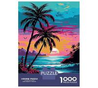 Rompecabezas para Adolescentes De 1000 Piezas Glamorous Tropical Paradis Rompecabezas para Adultos Juguetes De Bricolaje Análisis Y Lógica Diversión En Casa Actividades, 70x50cm/1000pcs