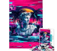 Rompecabezas para Adolescentes de 1000 Piezas Glitch in Time IV Rompecabezas para Adultos Juegos Familiares dificultad Alta cumpleaños y Navidad (tamaño 38x26cm)