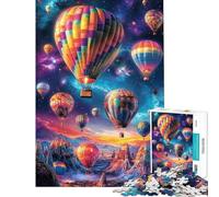 Rompecabezas para Adolescentes de 1000 Piezas Globos galácticos en pleno Vuelo Juguete Interactivo Juego Intelectual Excelentes Regalos para los Amantes de los Juegos Un desafío exigente (38x52cm)