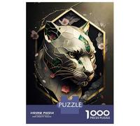 Rompecabezas para Adolescentes De 1000 Piezas Gold Panther Abstract Rompecabezas para Adultos Juegos Familiares Pero Divertidos Y Humorísticos Desafío Educativo 70x50cm/1000pcs