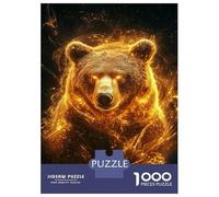 Rompecabezas para Adolescentes De 1000 Piezas Golden Bear Radiance Rompecabezas para Adultos Juegos Relajantes Regalo De Cumpleaños Diversión En Casa Actividades, 38x26cm/1000pcs