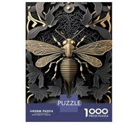 Rompecabezas para Adolescentes De 1000 Piezas Golden Bee Nature Rompecabezas para Adultos Juegos Relajantes Corte De Precisión Diversión En Casa Actividades, 70x50cm/1000pcs