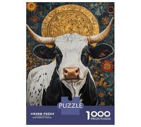 Rompecabezas para Adolescentes De 1000 Piezas Golden Bull Majesty Rompecabezas para Adultos Juguete Decoración De Pared Regalo De Cumpleaños Juego Desafiante Regalos 70x50cm/1000pcs