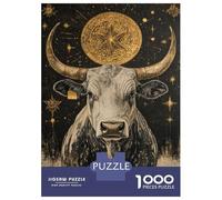 Rompecabezas para Adolescentes De 1000 Piezas Golden Bull Star Rompecabezas para Adultos Juguetes Antiestrés Decoración De Pared Interacción Entre Padres E Hijos 70x50cm/1000pcs