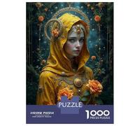 Rompecabezas para Adolescentes De 1000 Piezas Golden Celestial Woman Rompecabezas para Adolescentes Juegos Relajantes Carrera De Velocidad De Manos 52x38cm/1000pcs