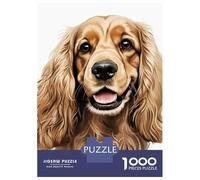 Rompecabezas para Adolescentes De 1000 Piezas Golden Cocker Spaniel Portrait Rompecabezas para Adultos Juegos Relajantes Una Obra De Arte Cumpleaños 52x38cm/1000pcs