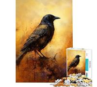 Rompecabezas para adolescentes de 1000 piezas Golden Crow Juguetes adictivos para cultivar la paciencia Juego familiar ideal para parejas Un gran regalo para los amantes de los juegos (Tamaño 38x52cm)