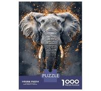 Rompecabezas para Adolescentes De 1000 Piezas Golden Echo Elephant Majesty Rompecabezas para Adultos Juegos Relajantes Análisis Y Lógica Difícil Y Desafiante 38x26cm/1000pcs