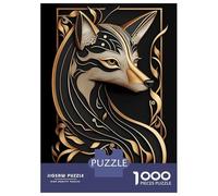 Rompecabezas para Adolescentes De 1000 Piezas Golden Fox Art Deco Harmony Rompecabezas para Adultos Juegos Divertidos Decoración De Pared 52x38cm/1000pcs