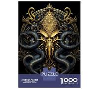 Rompecabezas para Adolescentes De 1000 Piezas Golden Kraken King Monster Rompecabezas Juegos Relajantes Pero Divertidos Y Humorísticos Cumpleaños 70x50cm/1000pcs