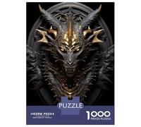 Rompecabezas para Adolescentes De 1000 Piezas Golden Lord Elder Dragon Art Decoration Rompecabezas para Adultos Juguetes De Bricolaje Análisis Y Lógica Regalo De Cumpleaños, Regalos, 52x38cm/1000pcs