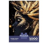 Rompecabezas para Adolescentes De 1000 Piezas Golden Wheat Goddess Rompecabezas para Adultos Juegos Relajantes Desafío Difícil Cumpleaños 52x38cm/1000pcs