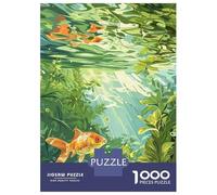 Rompecabezas para Adolescentes De 1000 Piezas Goldfish in Lush Pond Rompecabezas para Adultos Juegos Relajantes Decoración del Hogar 70x50cm/1000pcs