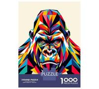 Rompecabezas para Adolescentes De 1000 Piezas Gorilla WPAP Pop Art Rompecabezas para Adultos Juegos Familiares Desafío Difícil Regalos De Cumpleaños Y Únicos 70x50cm/1000pcs