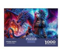 Rompecabezas para Adolescentes De 1000 Piezas Gothic Dragon Keeper Rompecabezas Juegos Familiares Decoración Perfecta Cumpleaños Y Navidad 52x38cm/1000pcs
