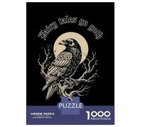 Rompecabezas para Adolescentes De 1000 Piezas Gothic Raven Fairy Tales Illustration Rompecabezas para Adultos Juegos Relajantes Análisis Y Lógica Cumpleaños 38x26cm/1000pcs