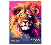 Rompecabezas para Adolescentes De 1000 Piezas Graceful Lion Pop Art Art Rompecabezas para Adultos Juegos Familiares Corte De Precisión Regalos Y Cumpleaños Únicos 52x38cm/1000pcs