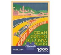 Rompecabezas Para Adolescentes De 1000 Piezas Gran Prix Premio San Sebastian Espana 1933 Rompecabezas Para Adultos Juguetes De Bricolaje Análisis Y Lógica Regalo De Cumpleaños, Regalos, 52x38cm/1000pc