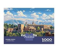 Rompecabezas para Adolescentes De 1000 Piezas Granada, Spain Rompecabezas para Adultos Juego De Ingenio Aliviador del Estrés 38x26cm/1000pcs