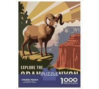 Rompecabezas para Adolescentes De 1000 Piezas Grand Canyon Bighorn Sheep Travel Rompecabezas para Adultos Juegos Relajantes Análisis Y Lógica Difícil Y Desafiante 70x50cm/1000pcs