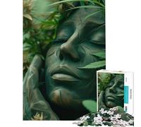 Rompecabezas para Adolescentes de 1000 Piezas Green Garden Queen Divertidas Actividades en casa Un desafío difícil Juguetes antiestrés para Mayores de 14 años Juego de Rompecabezas Incluido 38x26cm