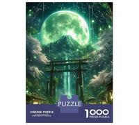Rompecabezas para Adolescentes De 1000 Piezas Green Mystic Torii Gate Rompecabezas para Adultos Juego De Ingenio para Mejorar La Memoria Actividades Divertidas En Casa 52x38cm/1000pcs