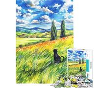 Rompecabezas para Adolescentes de 1000 Piezas Green Pastures Rompecabezas para Adultos Juego de ingenio análisis y lógica Regalo Ideal para Amigos y Familiares (tamaño 50x75cm)