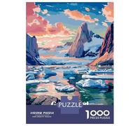 Rompecabezas para Adolescentes De 1000 Piezas Greenland National Park Landscape Art Rompecabezas para Adultos Juego Práctico Una Obra De Arte Cumpleaños 38x26cm/1000pcs