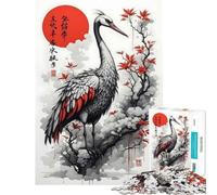 Rompecabezas para Adolescentes de 1000 Piezas Grulla Shum Hu Juego Familiar Juguetes adictivos para Cultivar la Paciencia Gran Regalo para Juegos Mejora la Memoria (tamaño 50x75cm)