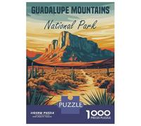 Rompecabezas para Adolescentes De 1000 Piezas Guadalupe Mountains National Park Rompecabezas para Adultos Juegos Familiares Pero Divertidos Y Humorísticos Desafío Educativo 38x26cm/1000pcs