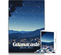 Rompecabezas para Adolescentes de 1000 Piezas, Guanacaste, Costa Rica, Paisaje Nocturno, Juego Educativo Familiar, patrón de ensamblaje, Regalo Divertido, tamaño 38x26cm