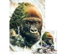 Rompecabezas para Adolescentes de 1000 Piezas Guardián de la Selva Juego Educativo de desafío difícil Juguete Educativo para la interacción Entre Padres e Hijos (50x75cm)