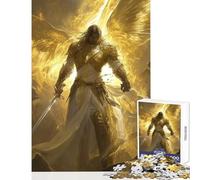 Rompecabezas para Adolescentes de 1000 Piezas Guerrero angelical Juguetes de Bricolaje Gran Regalo para Juegos Juego de ingenio Actividades Divertidas en casa tamaño 50x75cm