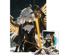 Rompecabezas para Adolescentes de 1000 Piezas Guerrero Elfo Alado con Espada Juguetes educativos de Aprendizaje Juego práctico de análisis y lógica Ideas de Regalo (Tamaño 38x26cm)