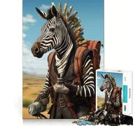 Rompecabezas para Adolescentes de 1000 Piezas, guía de Viaje, Cebra, Corte Limpio, decoración, Juguete Creativo y Divertido, Juego de Paz, Pieza de Arte navideña (38x52cm)