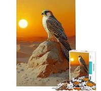 Rompecabezas para Adolescentes de 1000 Piezas Halcón al Atardecer Juguetes adictivos para Cultivar la Paciencia Juego Familiar Ideal para Parejas Un Gran Regalo para los Amantes de los Juegos