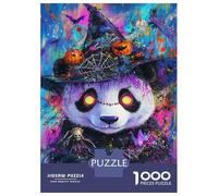 Rompecabezas para Adolescentes De 1000 Piezas Halloween Panda Magic-1 Rompecabezas para Adultos Juego De Ingenio para Mejorar La Memoria Actividades Divertidas En Casa 70x50cm/1000pcs