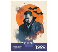 Rompecabezas para Adolescentes De 1000 Piezas Halloween The Vampire Rompecabezas para Adultos Juegos Relajantes Análisis Y Lógica Difícil Y Desafiante 38x26cm/1000pcs