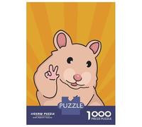 Rompecabezas para Adolescentes De 1000 Piezas Hamster Meme Pop Art Rompecabezas Juguetes Antiestrés Mejora La Memoria Oferta como Regalo para Toda La Familia 70x50cm/1000pcs