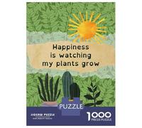 Rompecabezas para Adolescentes De 1000 Piezas Happiness Is Watching My Plants Grow Rompecabezas para Adultos Juguetes De Bricolaje Análisis Y Lógica Regalo De Cumpleaños, Regalos, 70x50cm/1000pcs