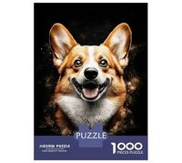 Rompecabezas Para Adolescentes De 1000 Piezas Happy Corgi Dog Portrait Poster, Picture, Metal Print, Paint by Creed Rompecabezas Para Adultos Juego Práctico Pero Divertido Y Humorístico Regalo De Cump
