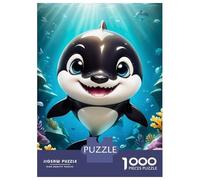 Rompecabezas para Adolescentes De 1000 Piezas Happy Orca Rompecabezas para Adultos Juegos Relajantes Una Obra De Arte Cumpleaños 38x26cm/1000pcs
