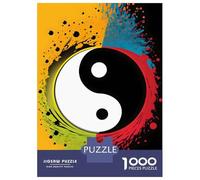 Rompecabezas para Adolescentes De 1000 Piezas Harmony in Color Yin Yang Rompecabezas para Adultos Juegos Familiares Análisis Y Lógica Cumpleaños Y Navidad 70x50cm/1000pcs