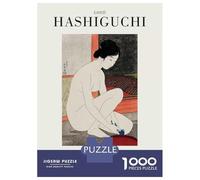 Rompecabezas para Adolescentes De 1000 Piezas Hashiguchi Goyo Yokugo No Onna Print Rompecabezas DIY Juguetes Vacaciones En Casa Matar El Tiempo Cumpleaños Y Navidad 70x50cm/1000pcs