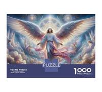 Rompecabezas para Adolescentes De 1000 Piezas Heavenly Angel Wings Rompecabezas para Adultos Juego De Ingenio Patrón De Ensamblaje Cumpleaños Y Navidad 38x26cm/1000pcs