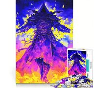Rompecabezas para Adolescentes de 1000 Piezas: Hechicero de Fuego de energía Oscura, Juego Familiar, Actividades Divertidas en casa, Regalo de cumpleaños, Regalos de Viaje 50x75cm