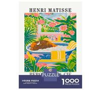 Rompecabezas para Adolescentes De 1000 Piezas Henri Matisse Buffalo in Bathtub Rompecabezas para Adultos Juguete Decoración De Pared Mejora La Memoria Regalos De Cumpleaños Y Únicos 70x50cm/1000pcs